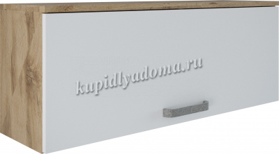 Полка навесная Микс-0.9 (Дуб бунратти/Белый)