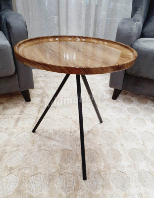 Стол журнальный 203.41 Макиато (Ясень/Черный)