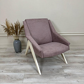 Кресло для отдыха Амбер Т (Дуб/Ткань велюр Десерт ткань Antonio Desert)