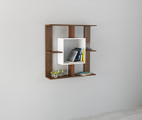 Полка ПН-1 (Орех Донский/Белый Древесные поры)