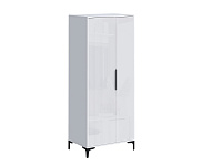 Шкаф Кимберли  (Белый/Белый глянец)