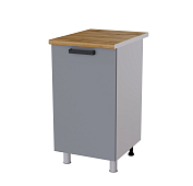 Шкаф нижний 45Р кухня Осло без столешницы (Белый/Карбон брюле)