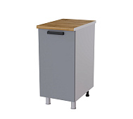 Шкаф нижний глубокий Г4Р кухня Кантри без столешницы (Белый/Бетон темный)