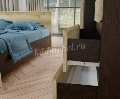 Кровать Плейона 1.6 (Венге/Дуб делано)