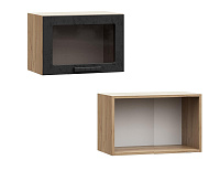 Шкаф верхний ШВГС 500 Кухня Альфа (Холст Вулкан)