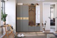 Прихожая Бери К3 Крафт золотой Графит Прихожая Бери К3 Крафт золотой Графит