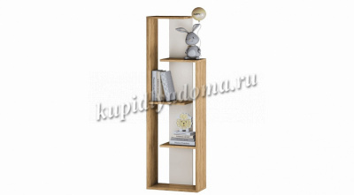 Стеллаж Бейсик-1 (Крафт/Белый)