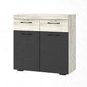 Тумба Соната ТС-900 (Дуб крафт белый/Антрацит)