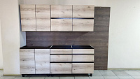 Кухня Гретта 2,0 (Венге/Делано/столешница Сахара белая 1200) 