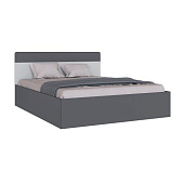 Кровать Вегас 1.6 (Графит серый/Камень серый)