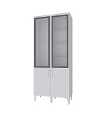 Шкаф витрина Толедо ТШ-3 (Белый)