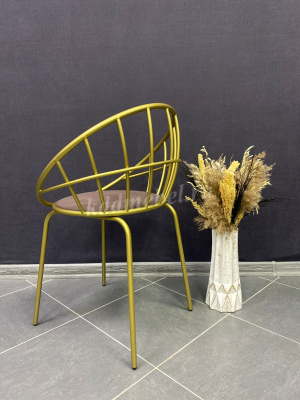 Стул Сириус-1 (Золото/Велюр Какао) тип 2