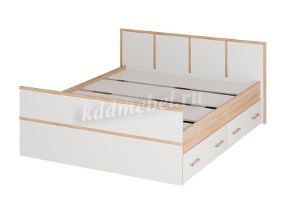 Кровать Сакура 1.6 (Дуб сонома/Белый)