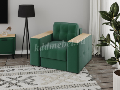 Кресло Виконт (Изумруд/Дуб канадский)