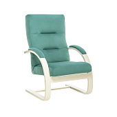 Кресло для отдыха Leset Монэ (Венге текстура/Ткань велюр Бирюзовый V43)