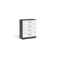 Комод 4ящ антрацит_белый_1