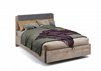 Кровать 1.6 с подъемным механизмом Стокгольм (Дуб гранж песочный/Железный камень)