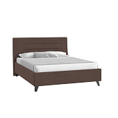 Кровать Веста 1.4 с подъемным механизмом (Микровелюр/Шоколад)