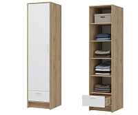 Шкаф распашной Ирис ШК-01 (Дуб крафт золото/Белый)