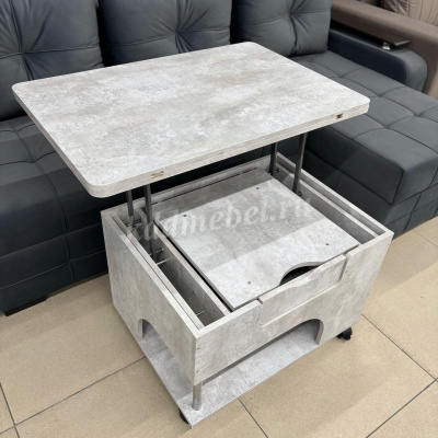 Стол-трансформер Стэп (Цемент Светлый)