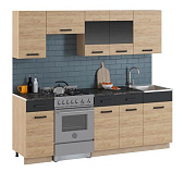 Кухня Алиса 2,3 комп №15 (Дуб сонома/Дуб золотой)