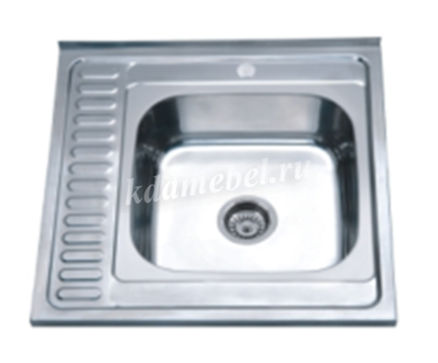 Мойка накладная AQUATTRO-600 левая (Матовая)