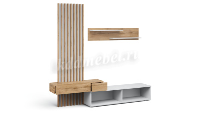 Гостиная Риана Вайт 2.07 (Вотан/Белый)