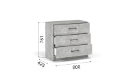 Комод 3ящ ателье св_3