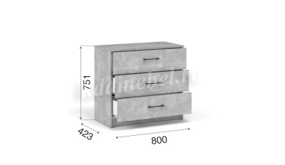 Комод Чикаго 3ящ (Ателье светлый)