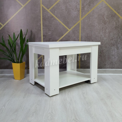 Стол журнальный раскладной СЖ-17 (Белый)