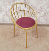 Стул Сириус-1 (Золото/Велюр Винный) тип 2