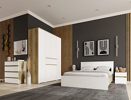 Плейона (Дуб делано/Белый)