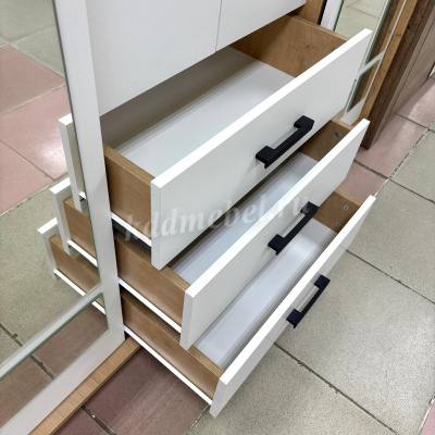 Шкаф-купе Лорд (Дуб вотан/Белый гладкий)