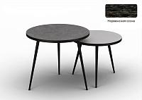 Стол журнальный Ранс малый (Опора Черный муар/Сосна Норвежская 520)