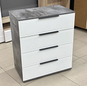 Комод Лео-2 4 ящика (Айрон рок/Софт айс)