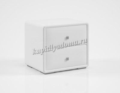 Тумба прикроватная Твист (Экокожа/Белая)