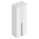 Шкаф 2ств. Вита для одежды 800*520*2200 (Белый лофт/Софт айс)