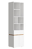 Шкаф книжный Аркон (Белый/Дуб вотан)