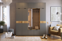 Прихожая Бери К1 Крафт золотой Графит Прихожая Бери К1 Крафт золотой Графит