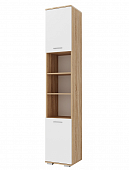 Пенал комбинированный Италия (Дуб сонома/Белый глянец)