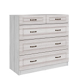 Комод Апполия 5 ящиков (Ясень анкор светлый/Сандал белый)