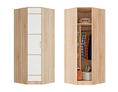 Шкаф угловой Сакура (Дуб сонома/Белый)