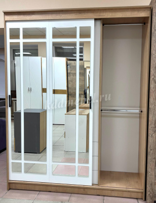 Шкаф-купе Лорд (Дуб вотан/Белый гладкий)