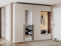 прихожая Люмьер_дуб сонома_кашемир_композиция 5 прихожая Люмьер_дуб сонома_кашемир_композиция 5