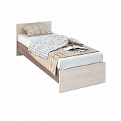 Кровать Басса КР-555 0.9 (б/м) (Ясень шимо темный/Ясень шимо светлый)