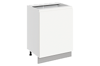 Шкаф рабочий под мойку Фьюжн 42.47 L500 левый (1 дв. гл.) (Белый эмаль)