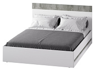 Кровать Инстайл КР-04 1.6 с латами (Бетон/Белый)