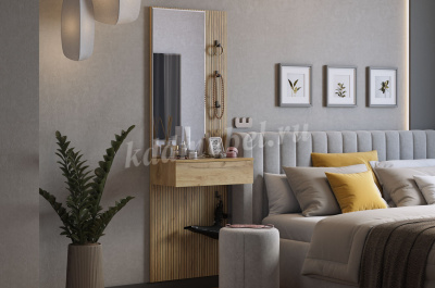 Зеркало Бодрум (Дуб крафт золотой)