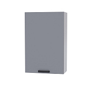 Шкаф верхний высокий с единым фасадом В6В кухня Кантри (Белый/Бетон светлый)