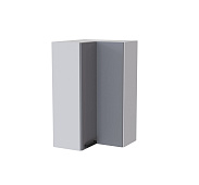 Шкаф верхний высокий угловой ВУВП кухня Кантри (Белый/Бетон светлый)